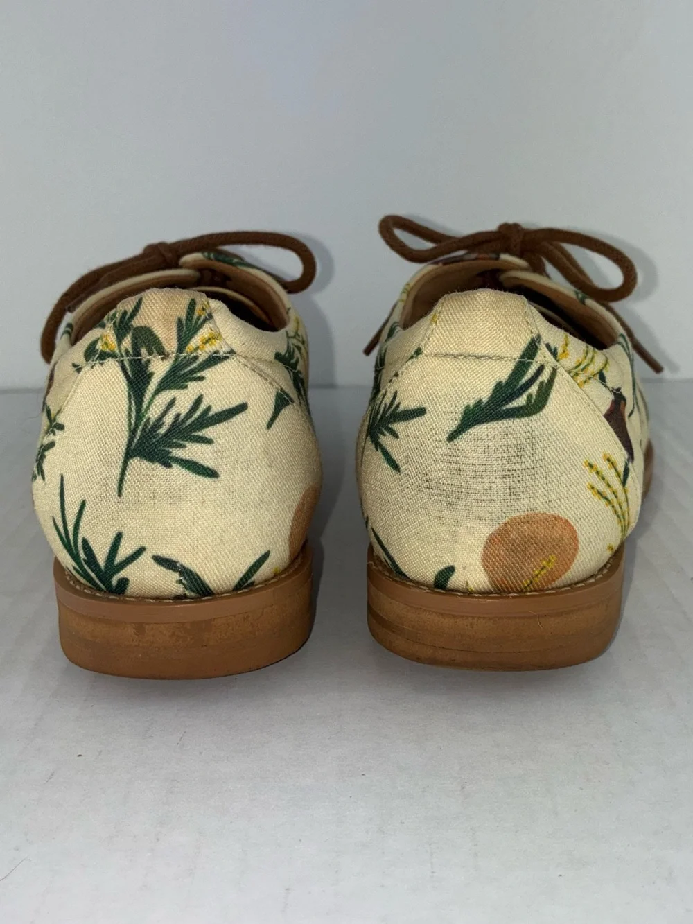 Insecta Aries Oxford Shoes Sz 7 Floral Canvas Vegan Comfort Cottagecore - Picture 4 of 10